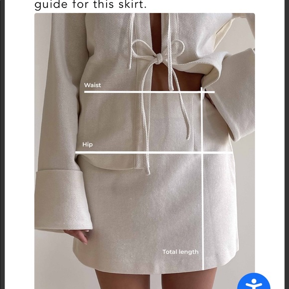 Djerf Avenue Occasion Skirt Cream - Picture 8 of 10